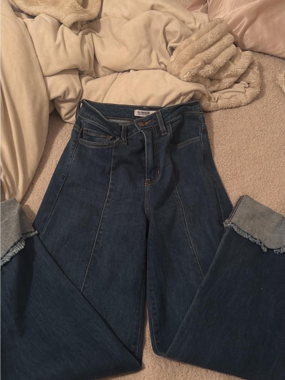 O2 denim, High-Waist Wide Leg